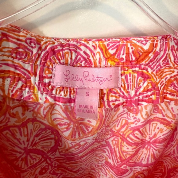 Lilly Pulitzer Women's Pink Bicycle Print Long Sleeve Swim Cover Up in Size S - Picture 10 of 12